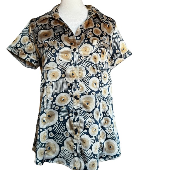 BCBG Designer Blouse Sz Med - Picture 3 of 13